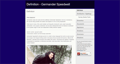 Desktop Screenshot of germanderspeedwell.org.uk